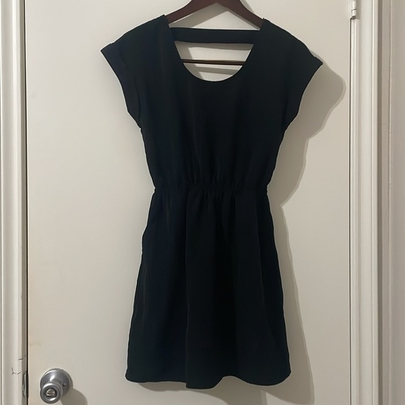 Candie's Black Mini Sundress with Cap Dolman Sleeves Size XS - Picture 1 of 6
